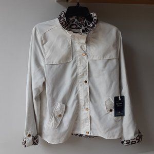 CAVALINI Leopard Lightweight Raincoat Windbreaker